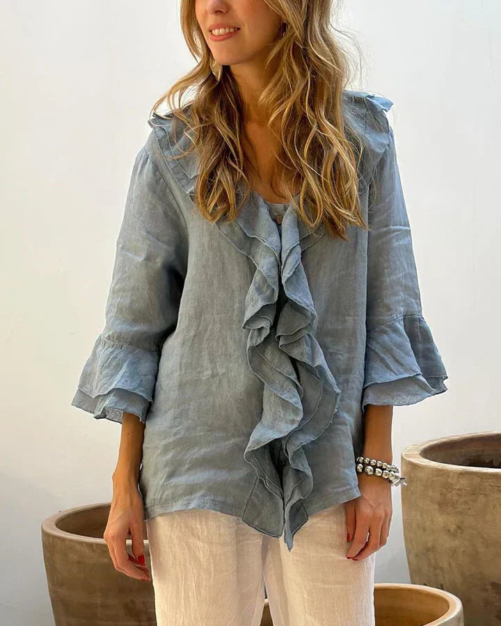 Marie - blouse élégante avec volants