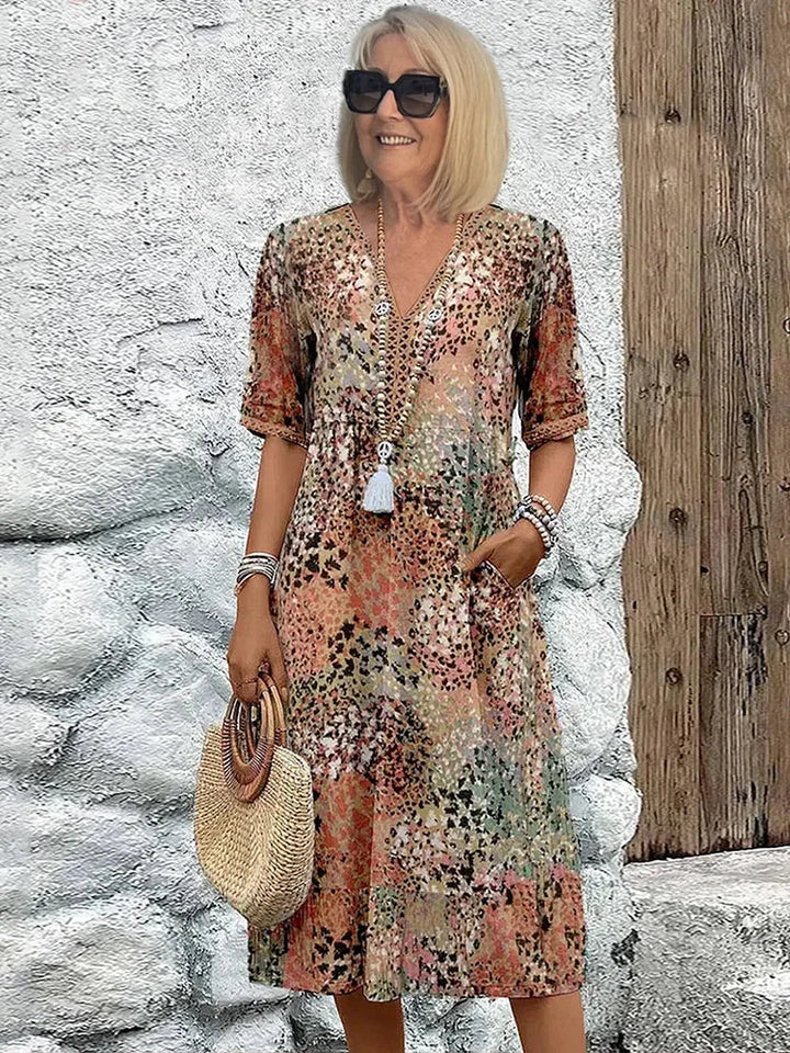 Monica | Robe à fleurs élégante