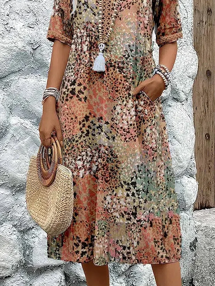 Fatima - Robe à Motif Floral