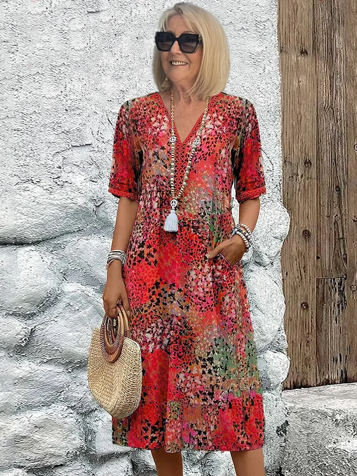 Fatima - Robe à Motif Floral