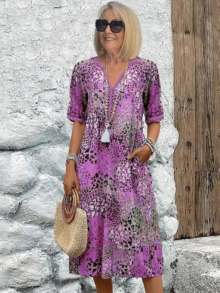 Monica | Robe à fleurs élégante