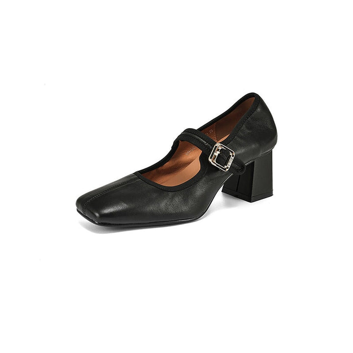 Desna - Chaussures modernes à talons épais dans le style français