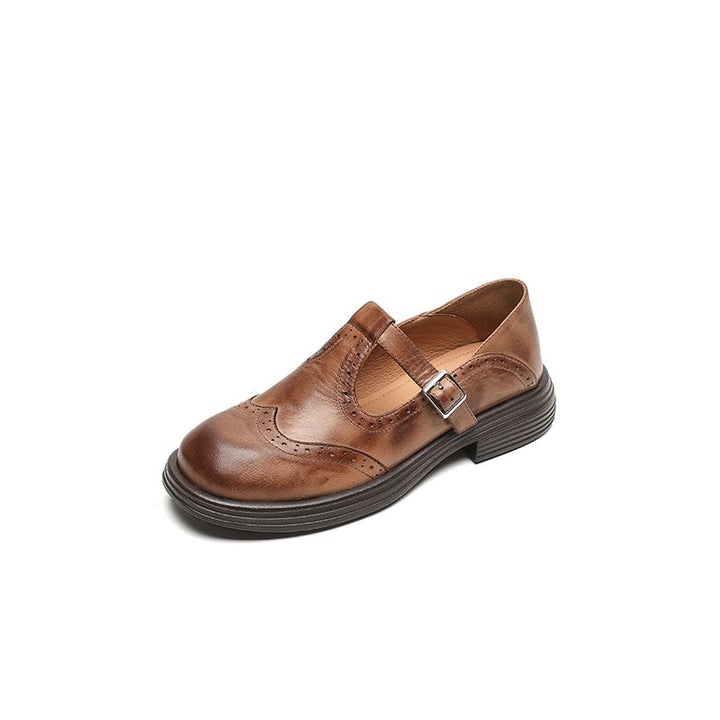 Lenara - Chaussures en cuir rétro pour femmes