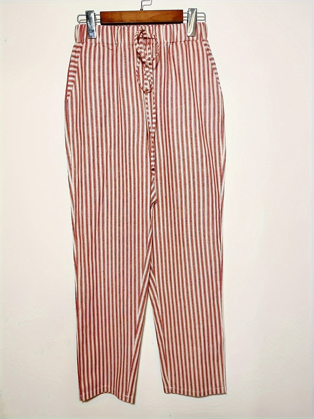 Sanna™ – Pantalons Amples avec Rayure Élégante