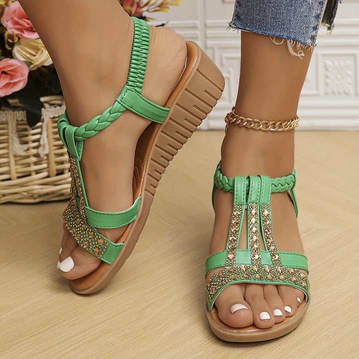 Sandales Élastra™ en Cristal Tressé