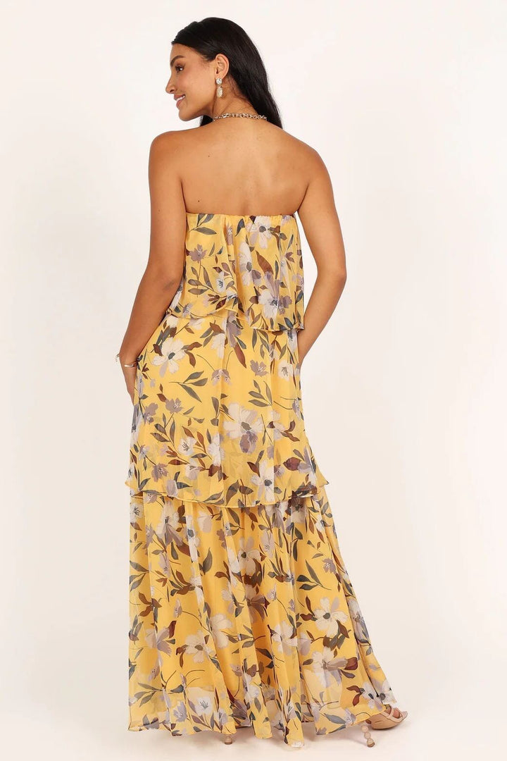 Elsie™ | Robe Maxi Sans Bretelles à Pois