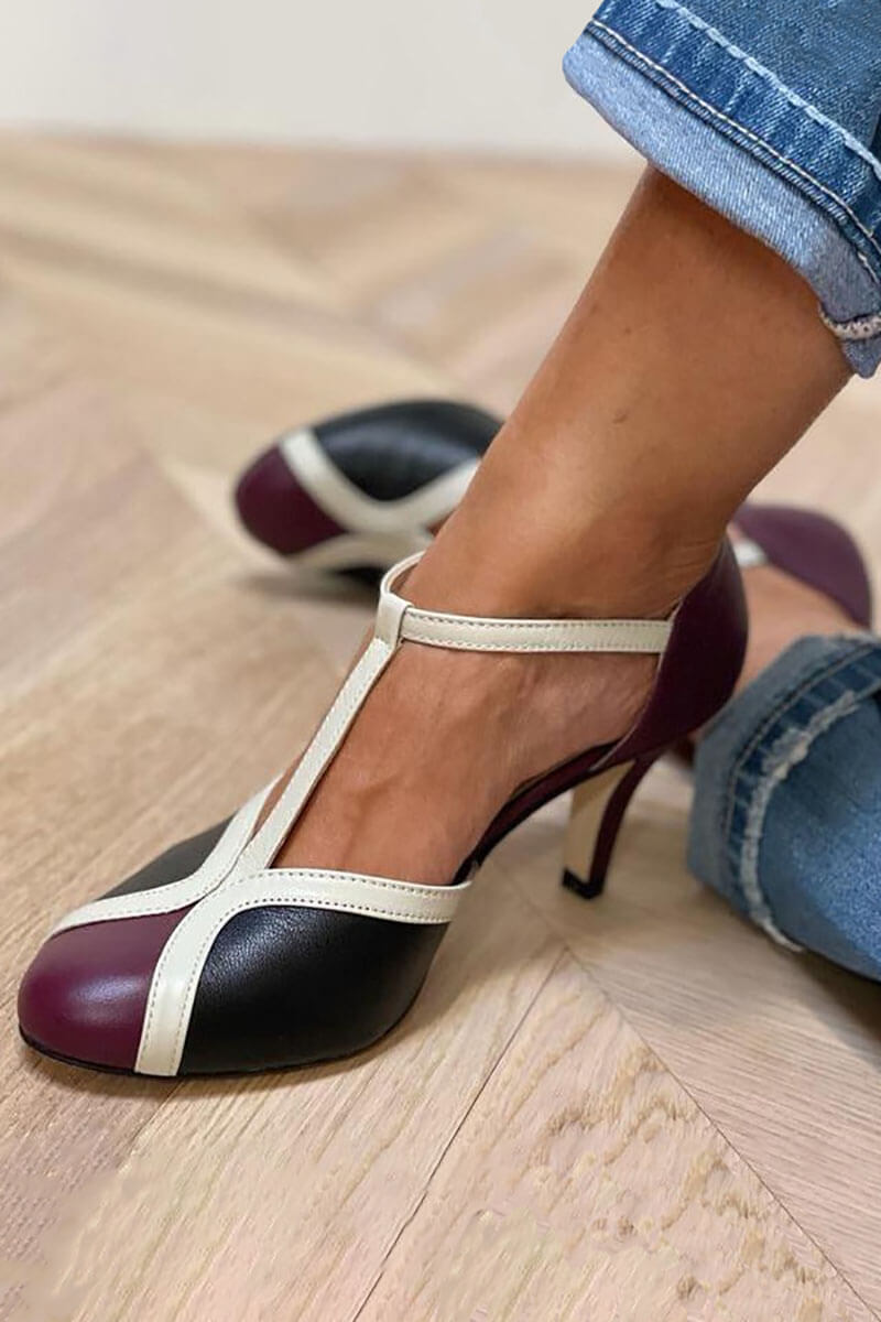 NOIRÉ | SANDALES T-STRAP CONFORTABLES