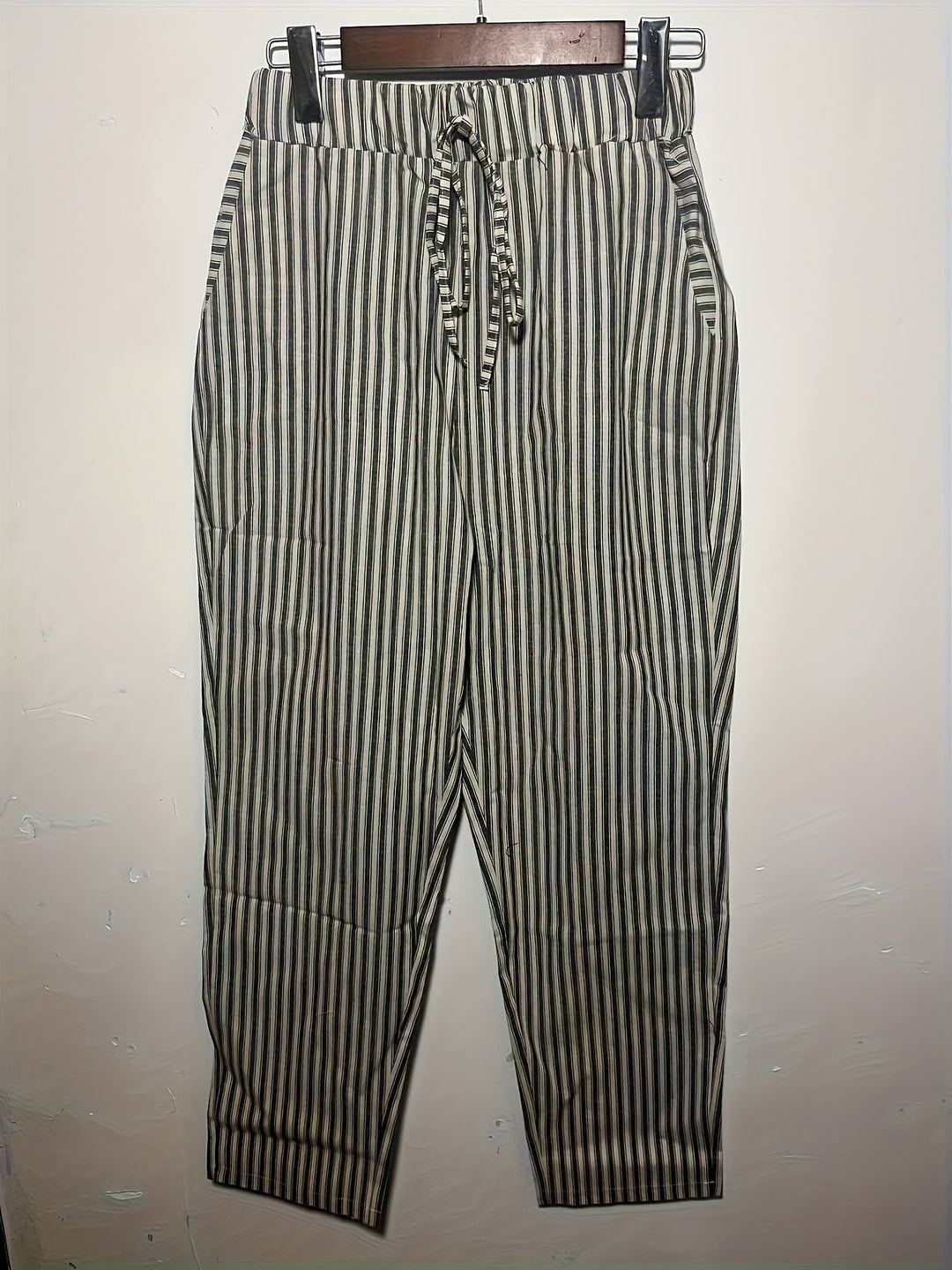 Sanna™ – Pantalons Amples avec Rayure Élégante