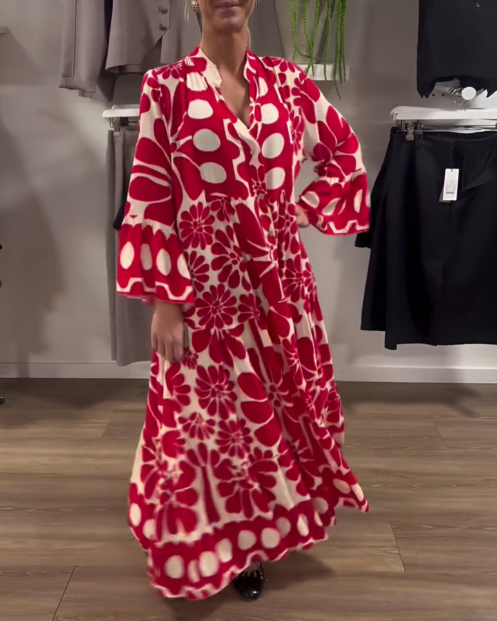 Marielle | Robe Maxi Imprimée Élégante