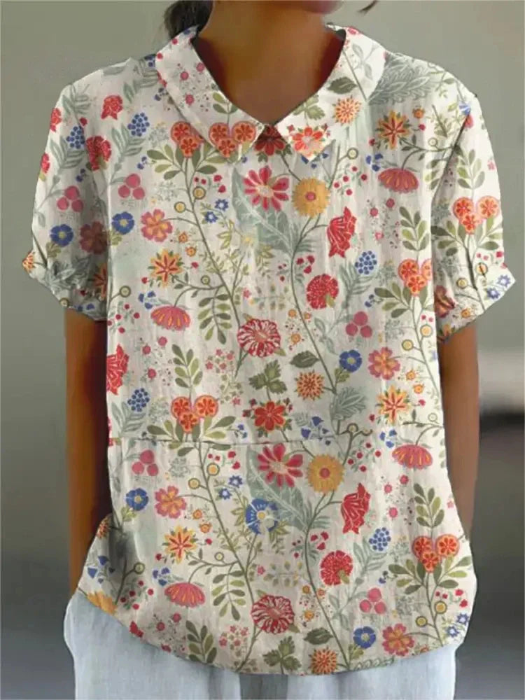 Fiorella | Chemise Légère avec Imprimé Floral