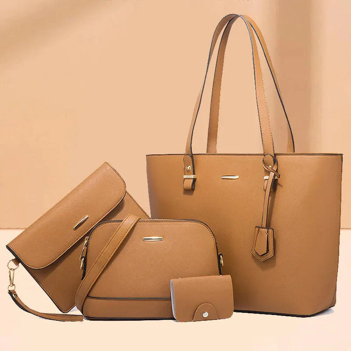 Ensemble de Sac à Main en Cuir et Sac à Épaule en 3 Pièces