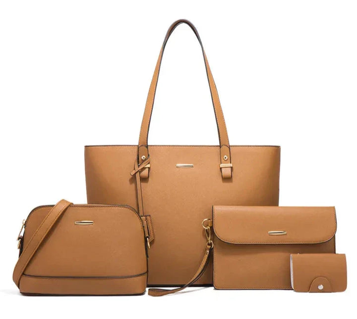 Ensemble de Sac à Main en Cuir et Sac à Épaule en 3 Pièces
