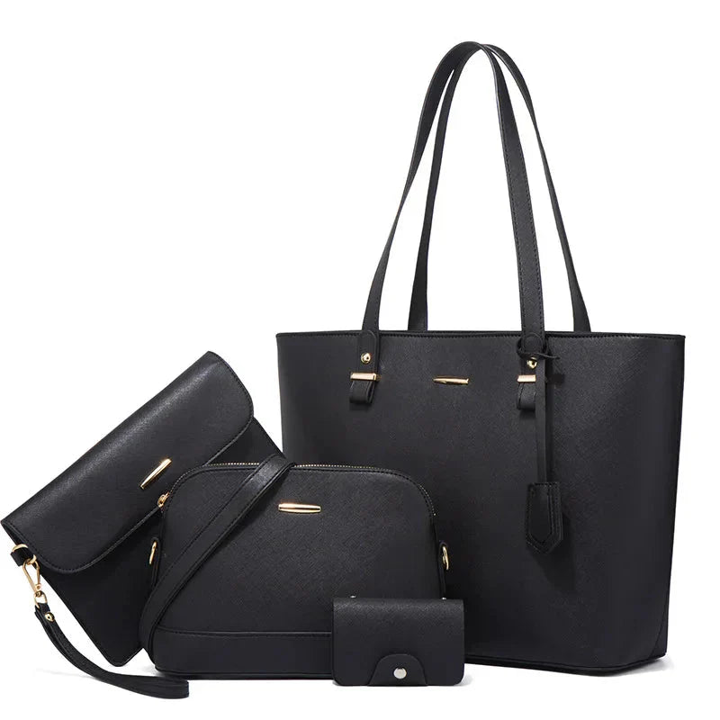 Ensemble de Sac à Main en Cuir et Sac à Épaule en 3 Pièces