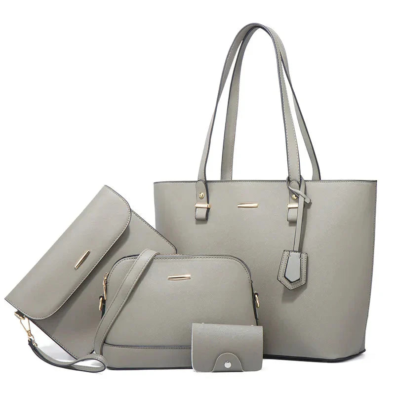 Ensemble de Sac à Main en Cuir et Sac à Épaule en 3 Pièces