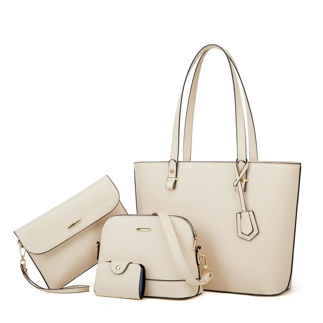 Ensemble de Sac à Main en Cuir et Sac à Épaule en 3 Pièces