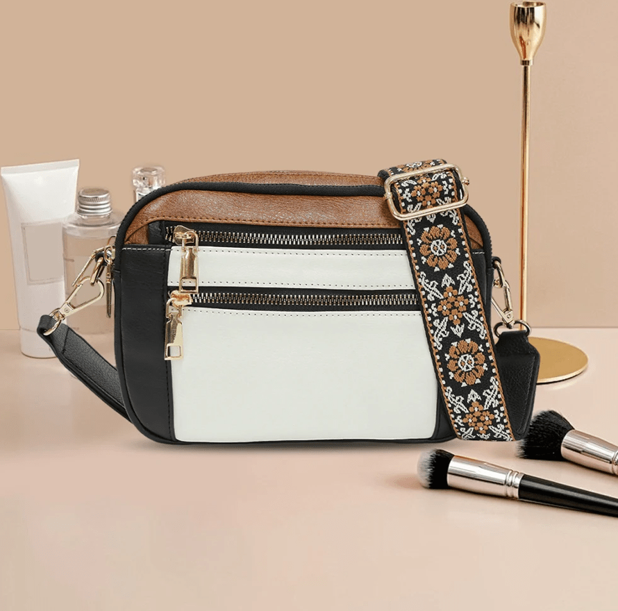 Sac Nylah en Bandoulière avec Sangles Colorées