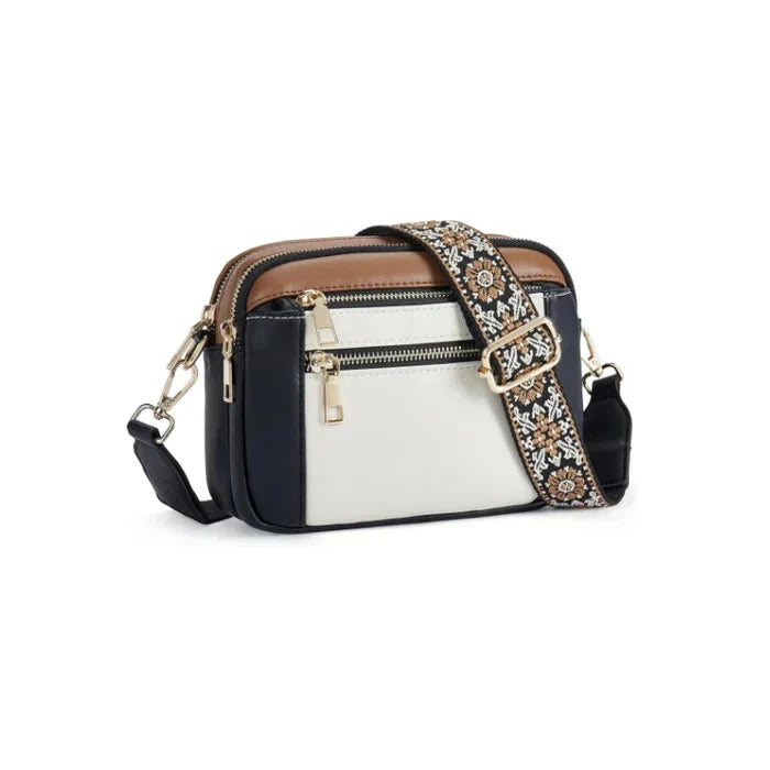 Sac Nylah en Bandoulière avec Sangles Colorées