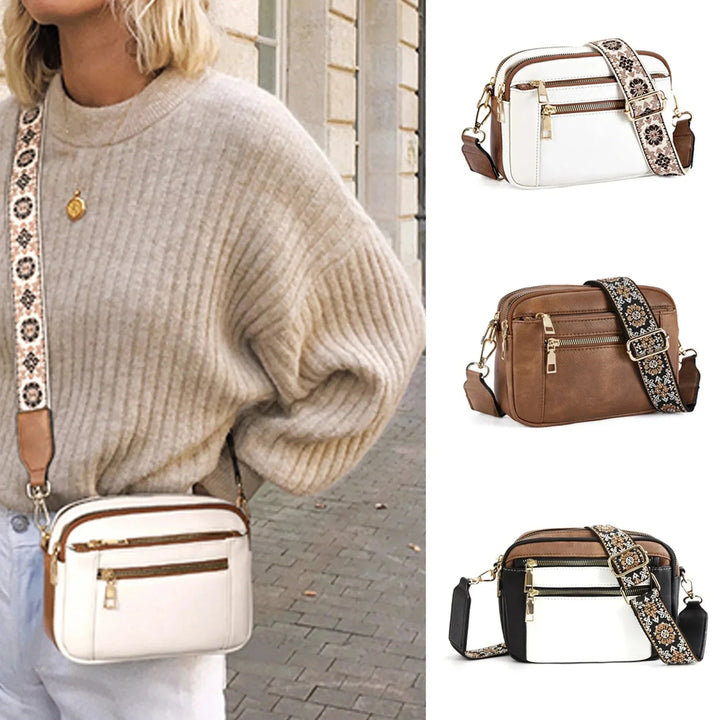 Sac Nylah en Bandoulière avec Sangles Colorées