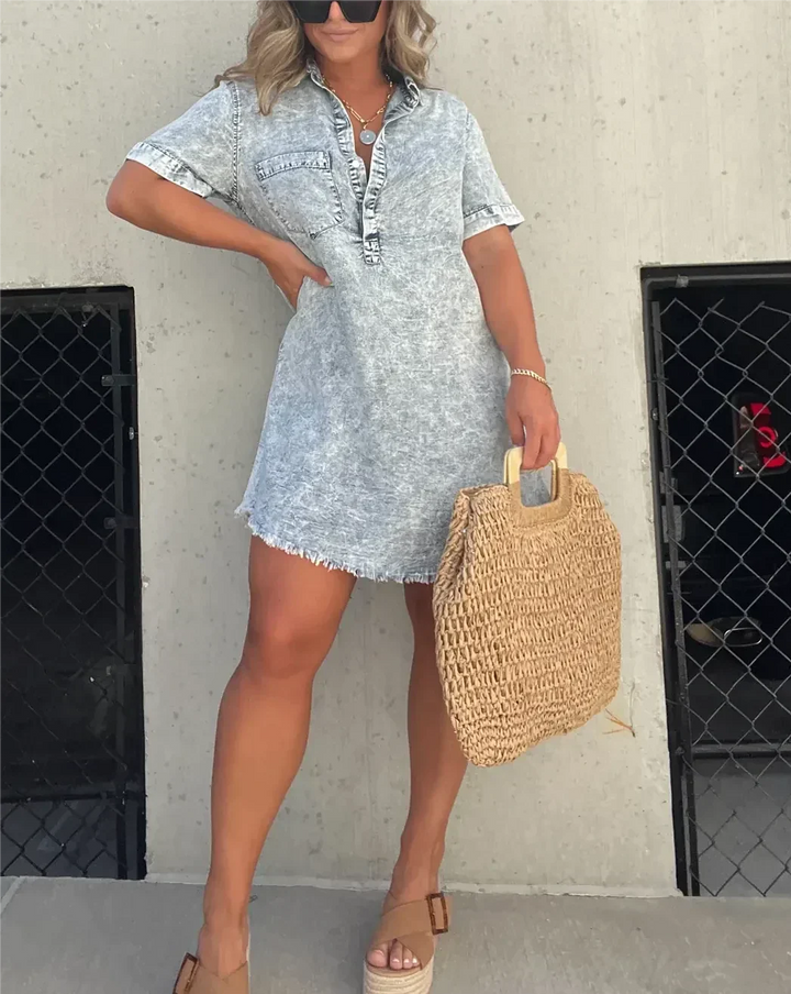 Vera | Robe Chemise en Denim
