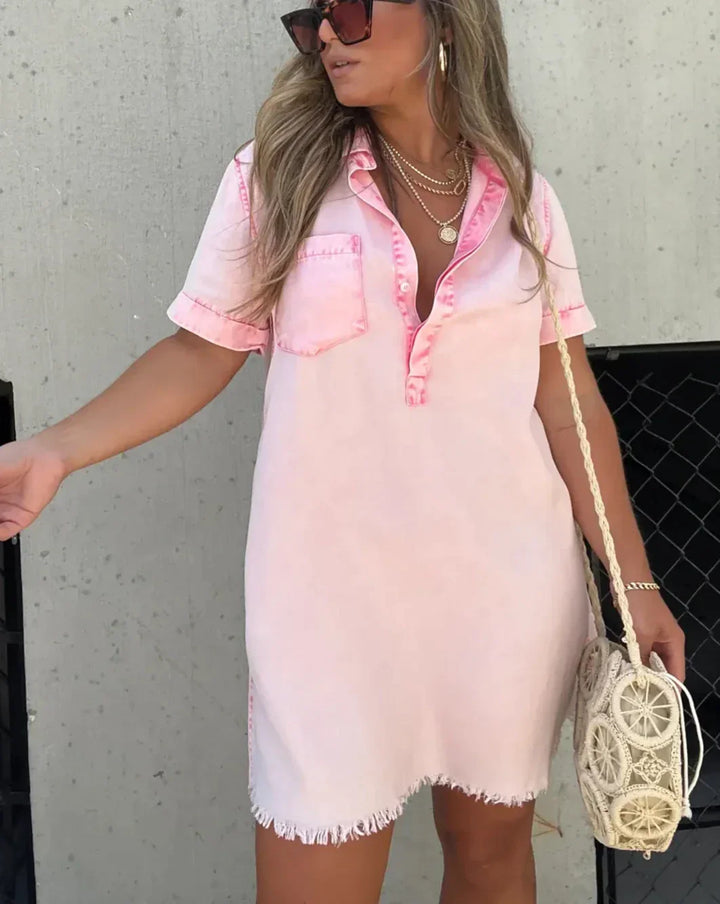 Vera | Robe Chemise en Denim
