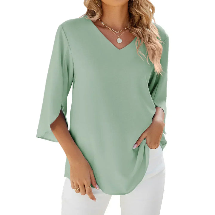 Helene - Blouse à col en V