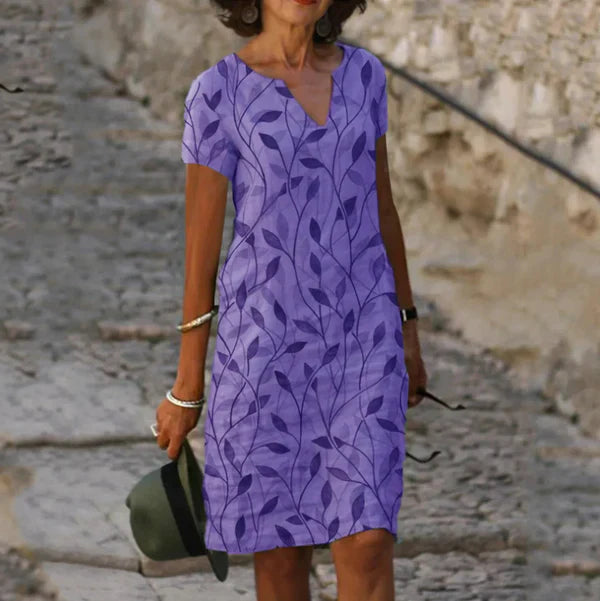 Robe Décontractée V-Cou Carol™
