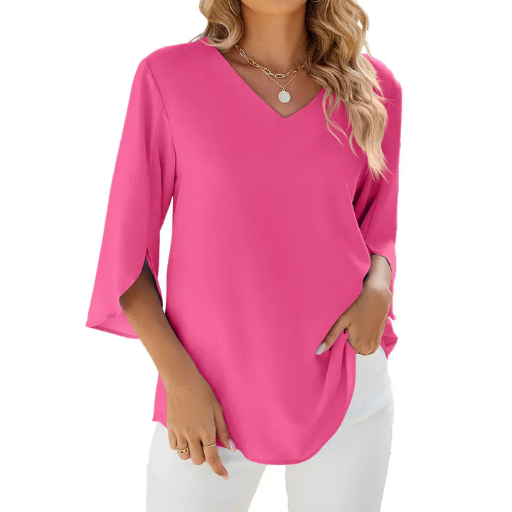 Helene - Blouse à col en V