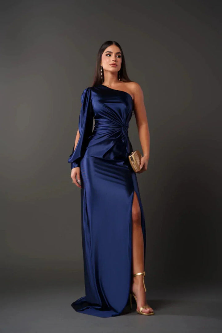 Valeria | Robe Asymétrique en Satin