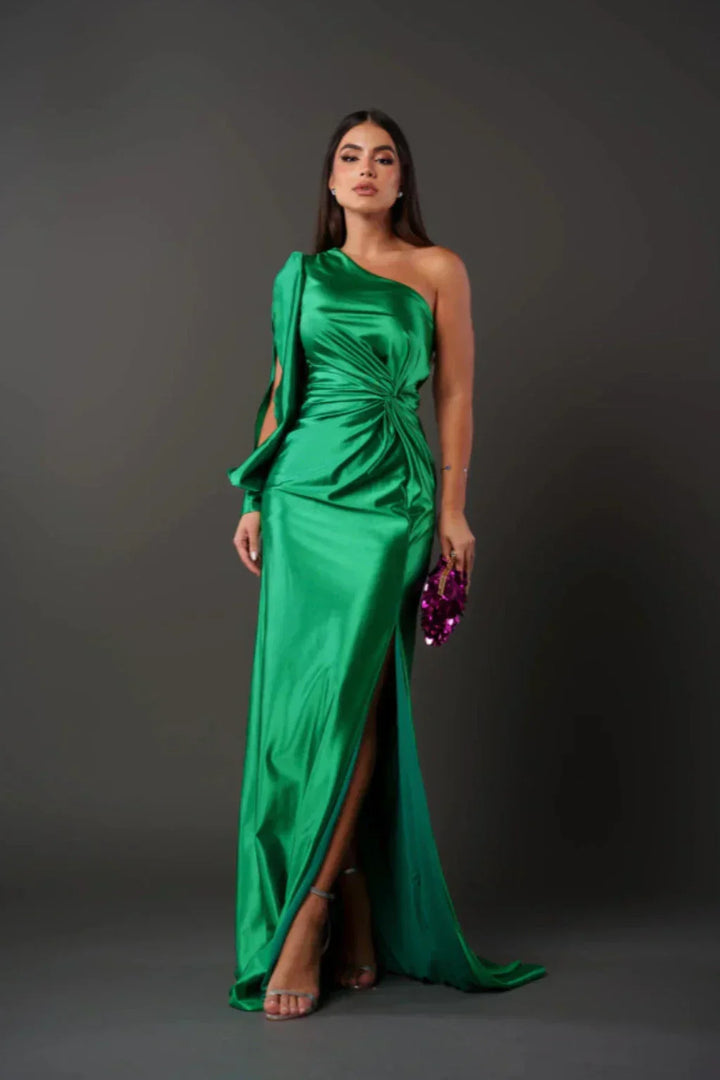 Valeria | Robe Asymétrique en Satin