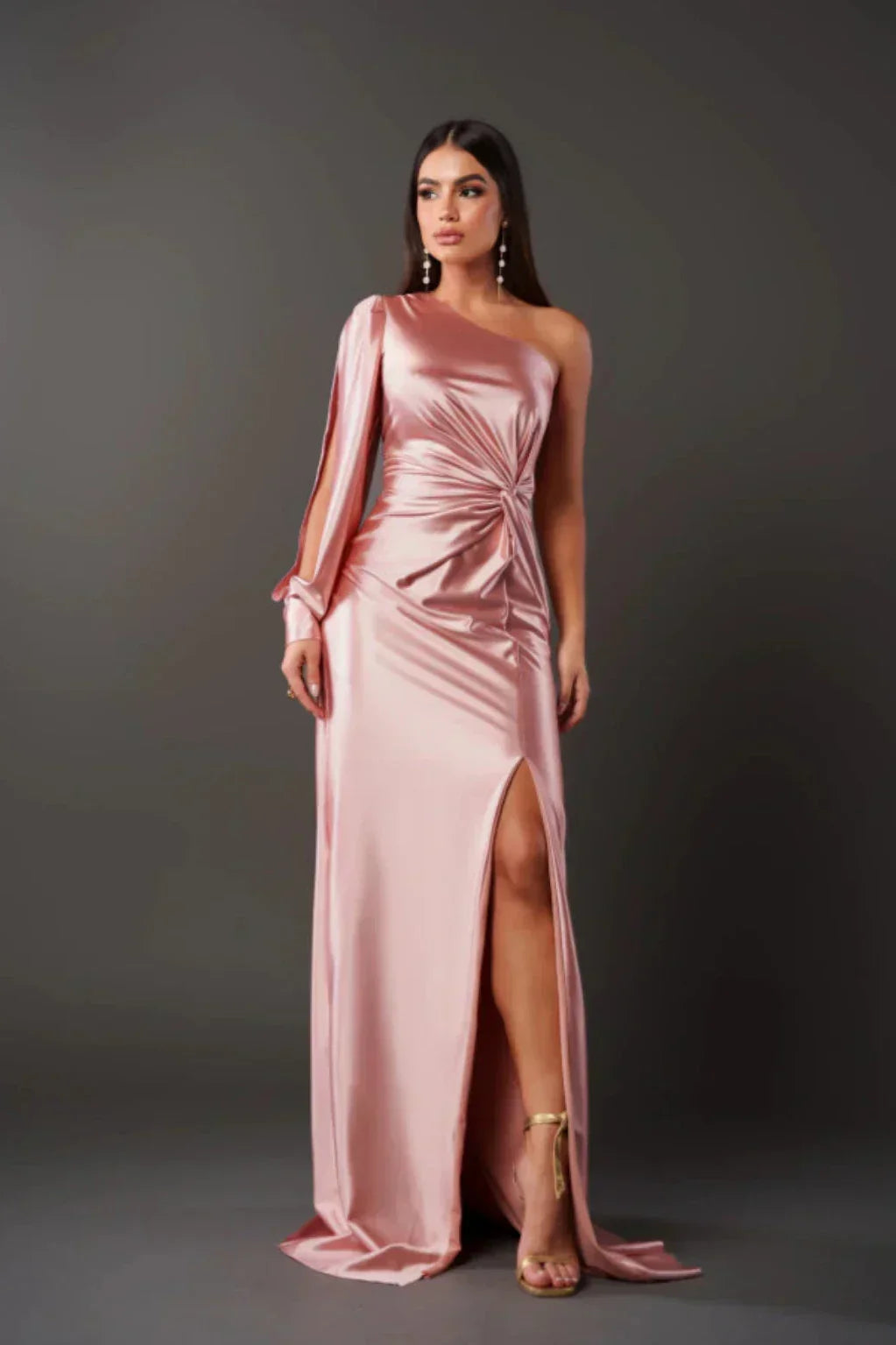 Valeria | Robe Asymétrique en Satin