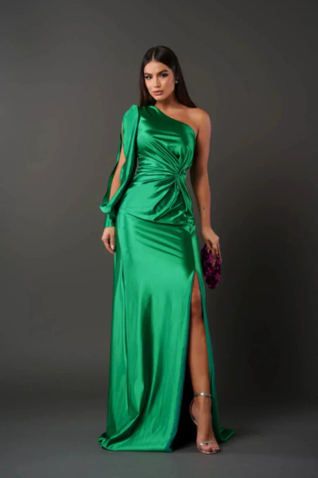 Valeria | Robe Asymétrique en Satin