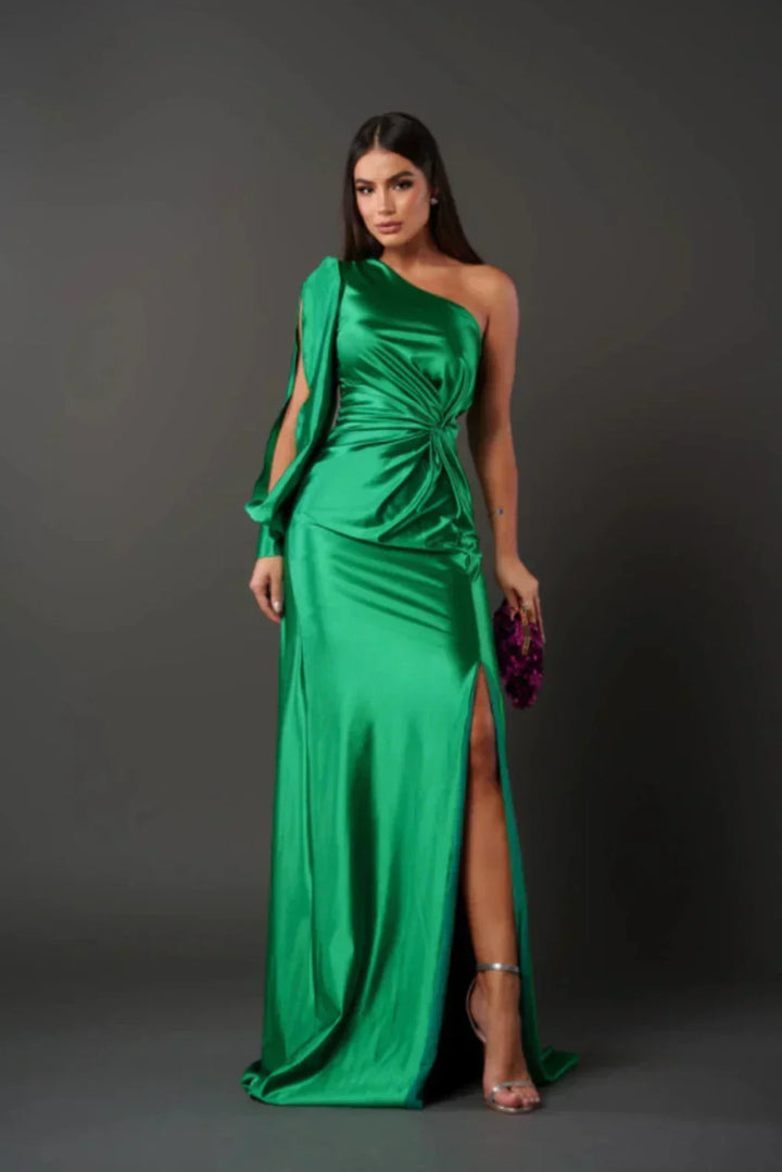 Valeria | Robe Asymétrique en Satin