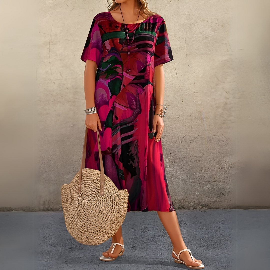 Joelle | Robe à fleurs fluide et élégante
