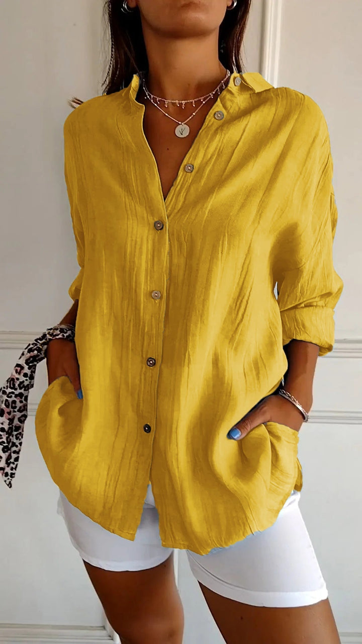 Sasha | Chemise Élégante avec Détails Plissés