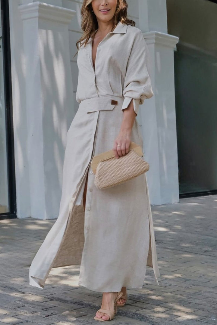 Jeanette | Robe maxi à décolleté en V