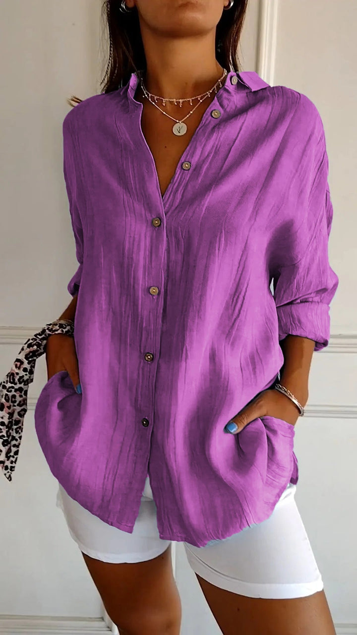 Sasha | Chemise Élégante avec Détails Plissés