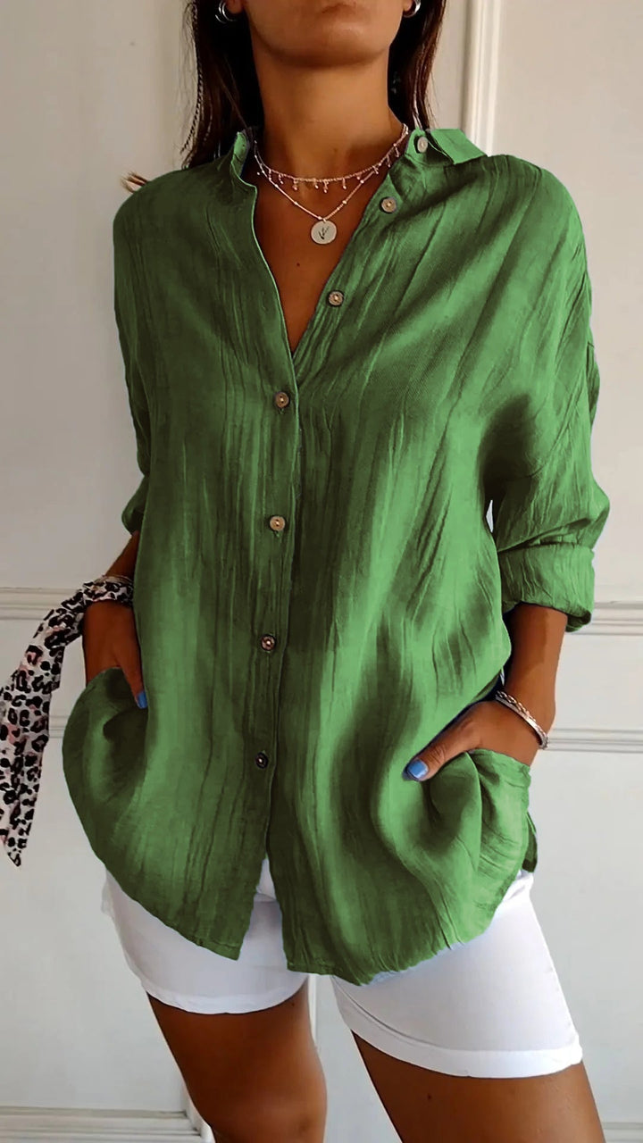Sasha | Chemise Élégante avec Détails Plissés