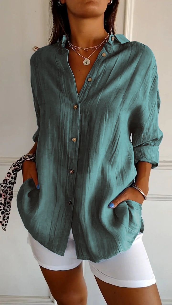 Sasha | Chemise Élégante avec Détails Plissés