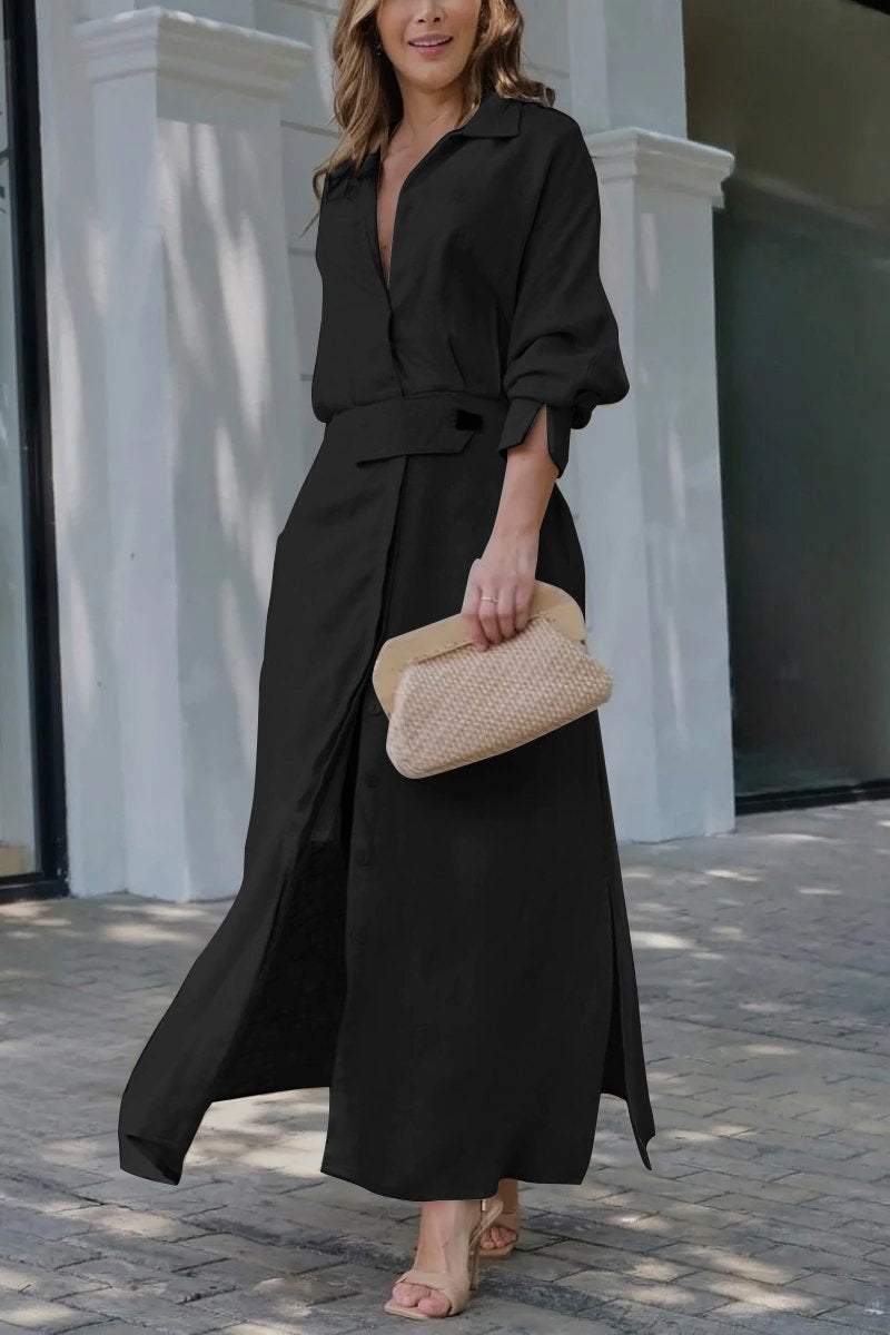 Jeanette | Robe maxi à décolleté en V