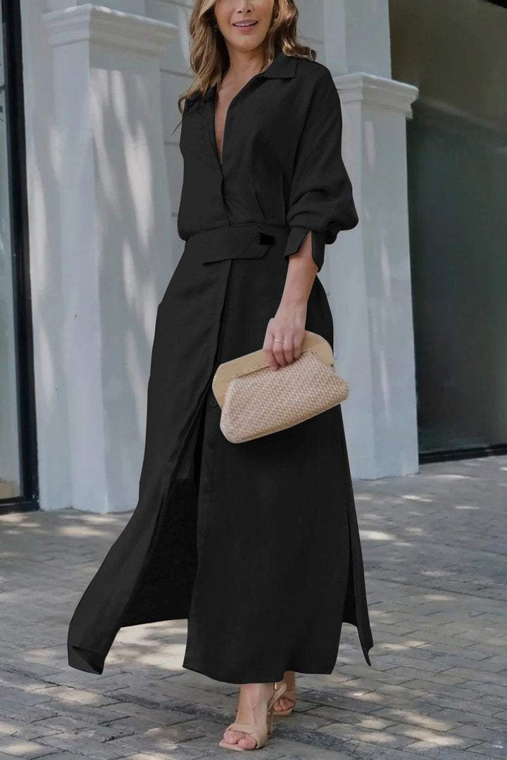 Jeanette | Robe maxi à décolleté en V