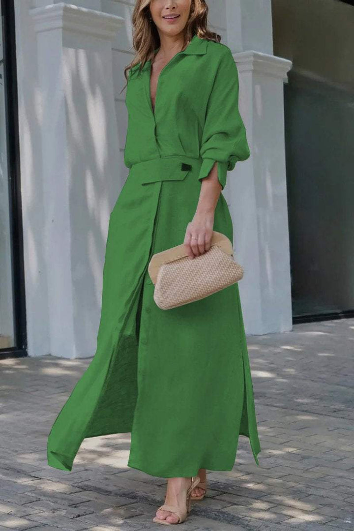 Jeanette | Robe maxi à décolleté en V