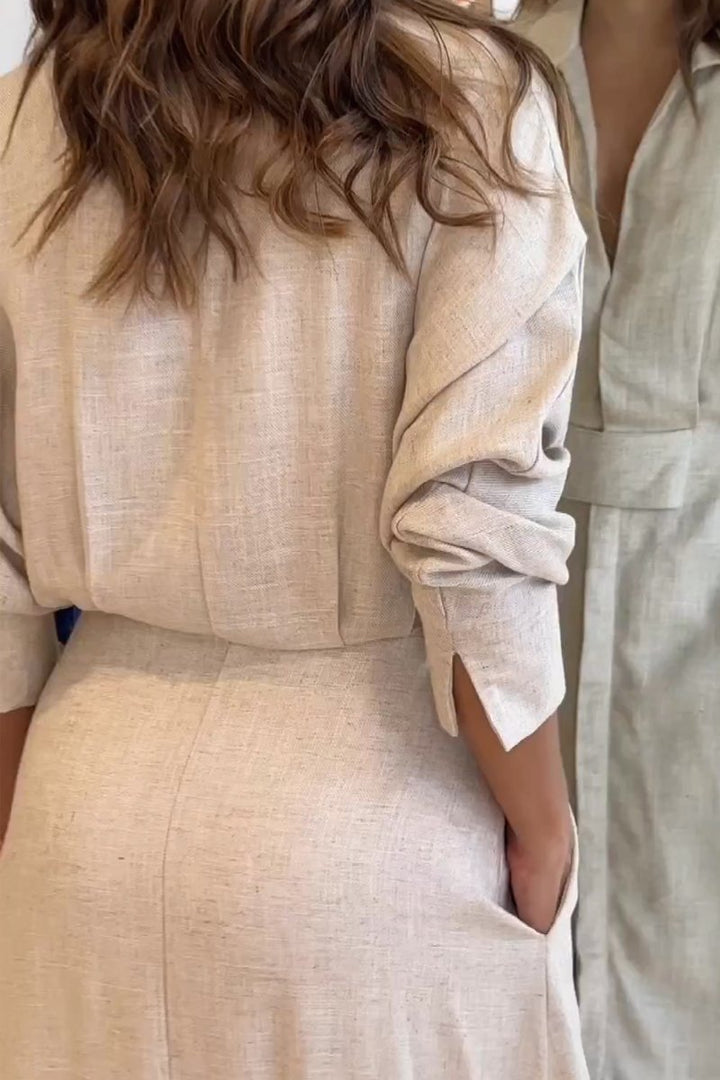 Jeanette | Robe maxi à décolleté en V