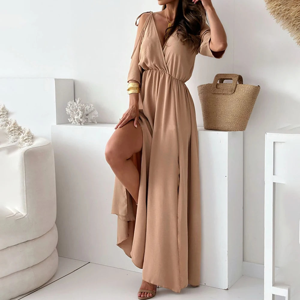 Sienna | Robe élégante avec fente latérale