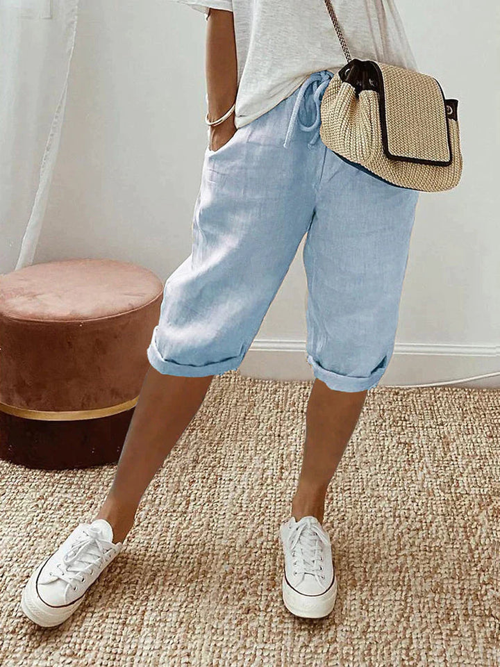 Jillian | Shorts confortables avec ourlet roulé