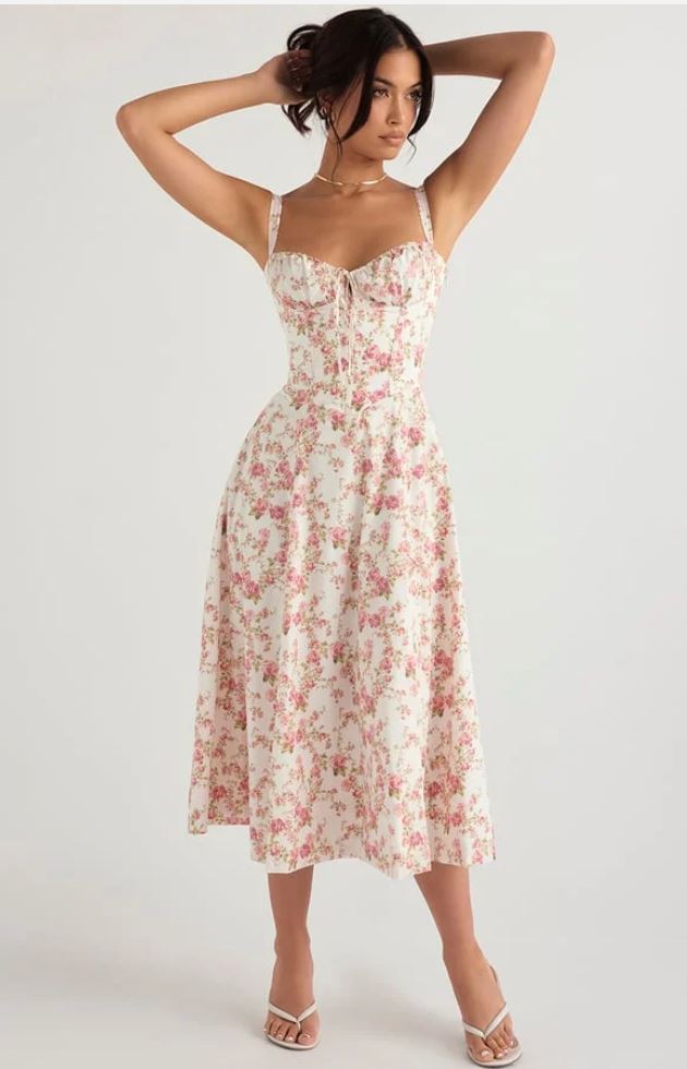 Lara™ | Robe Midi Colorée