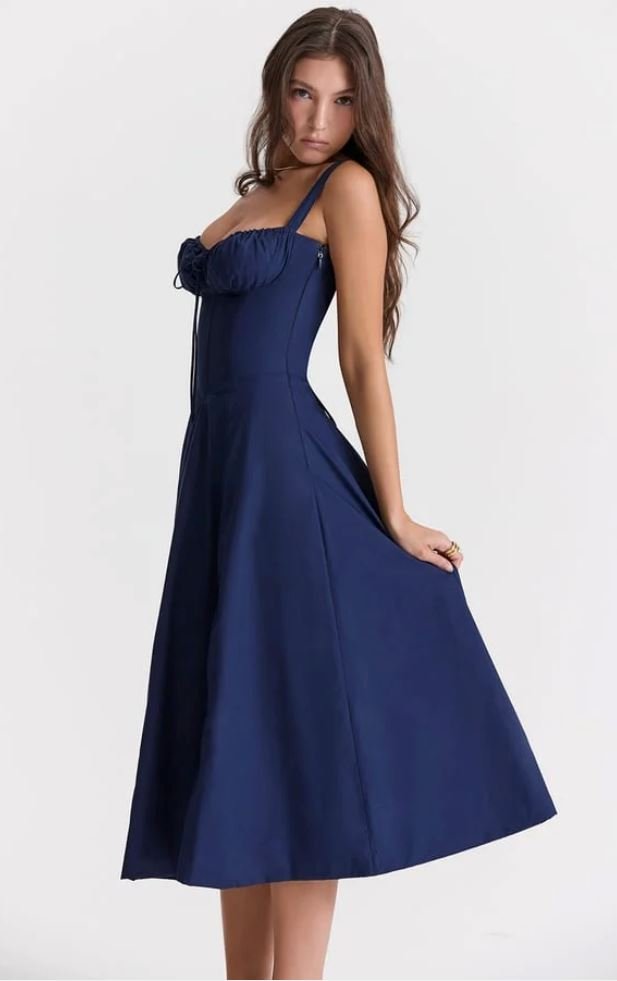 Lara™ | Robe Midi Colorée