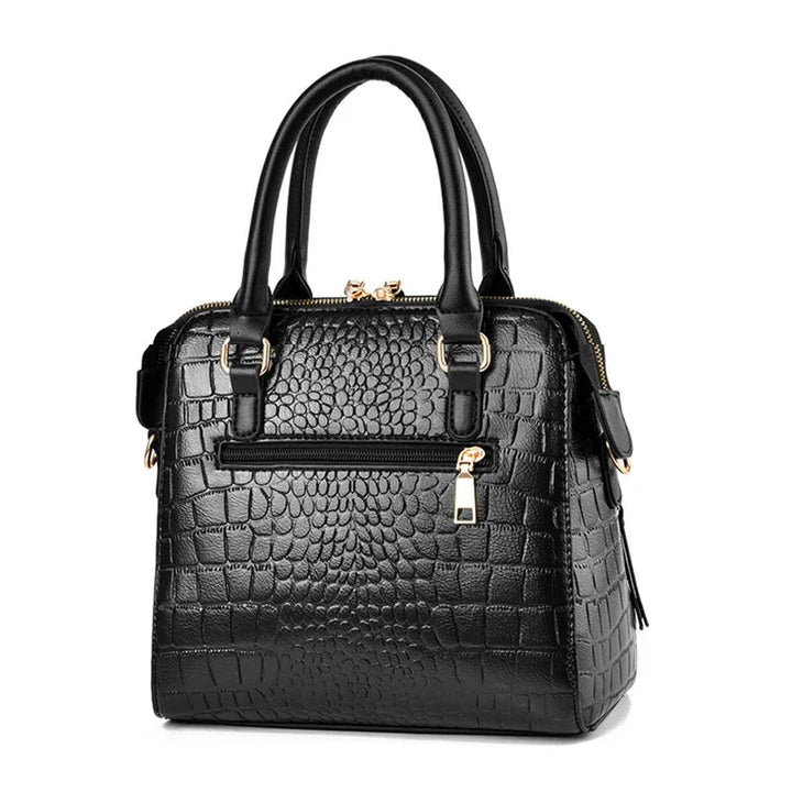Sac en cuir embossé crocodile