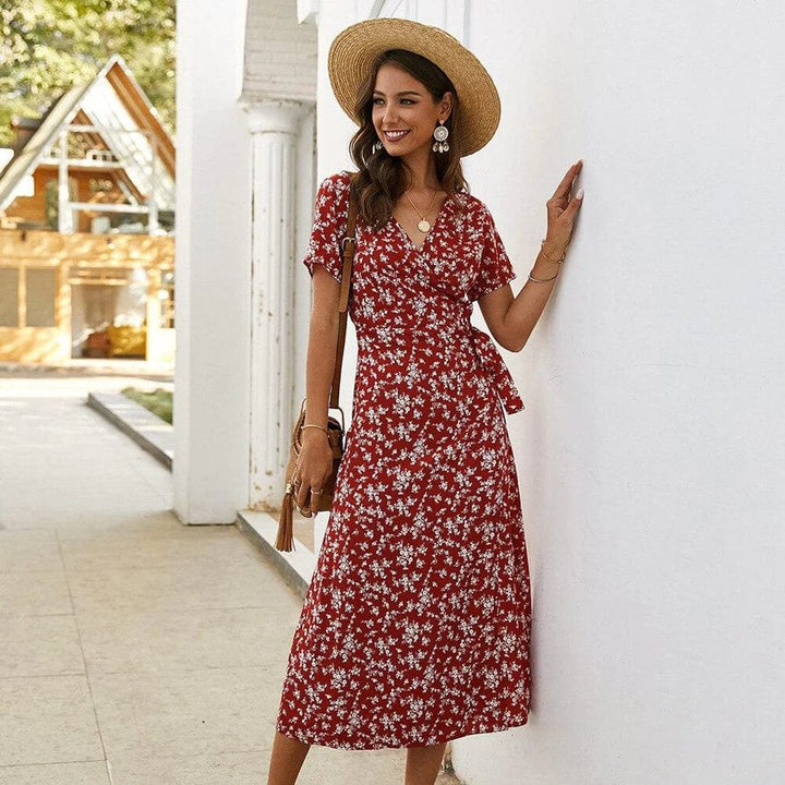 Lola™ Robe Midi Ibiza à Fleurs