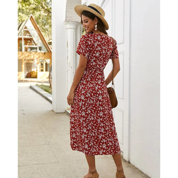 Lola™ Robe Midi Ibiza à Fleurs