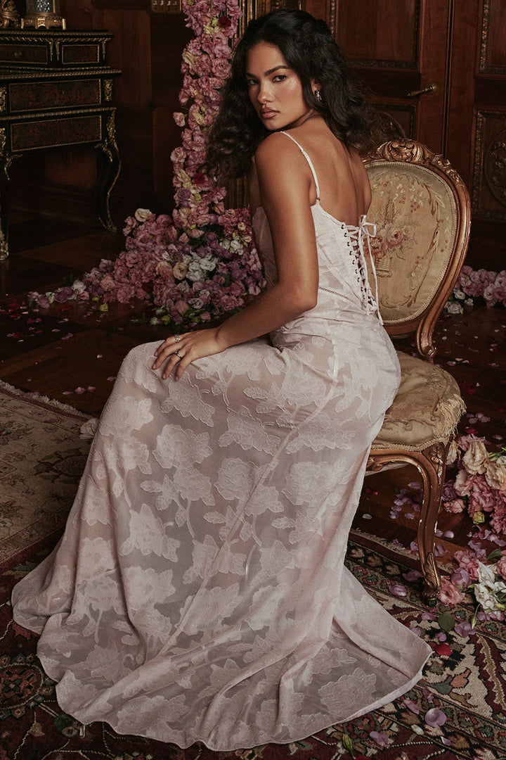 Paulette - Robe longue corset